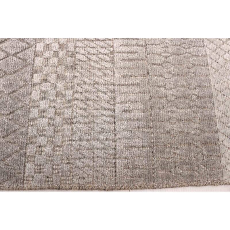 ECARPETGALLERY Hand Loomed Elysian Grey Rug - 5'7 x 7'10