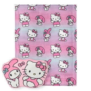 Sanrio Hello Kitty Silk Touch Throw Blanket and Cloud Pal Set