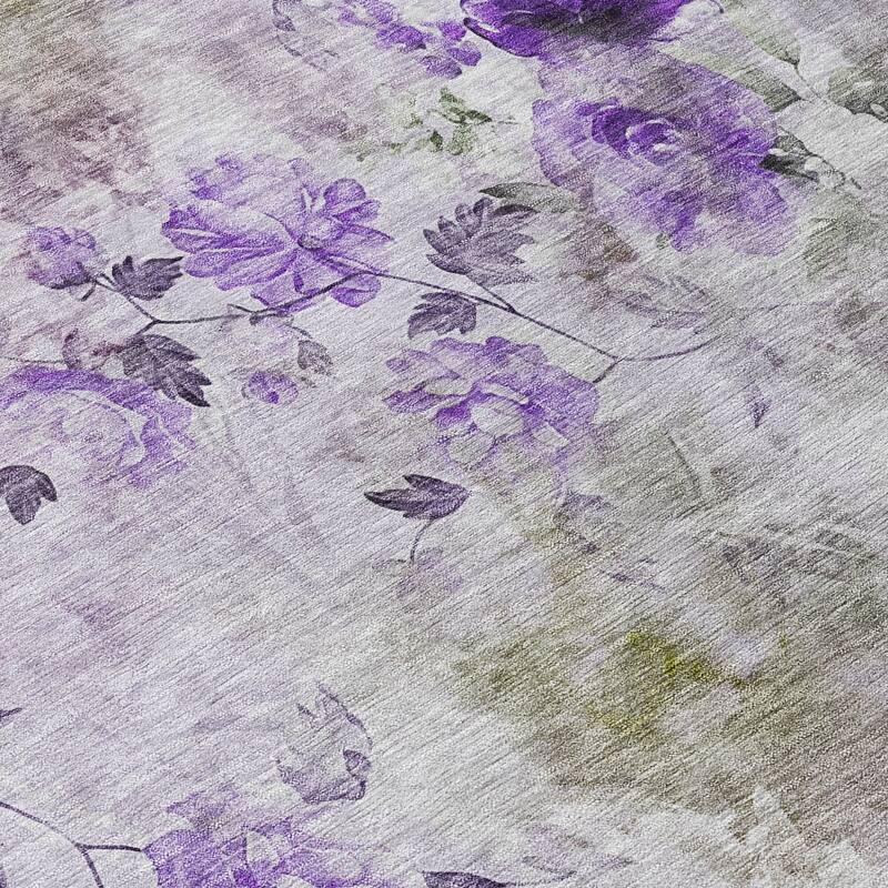 HomeRoots Floral Transitional Rectangle Outdoor Rug