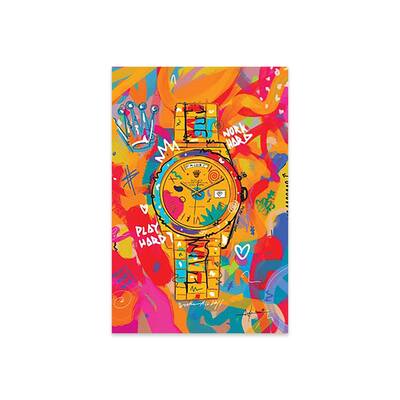Rolex Friday - Hustle Hard (Tall) Print On Acrylic Glass by NUWARHOL™
