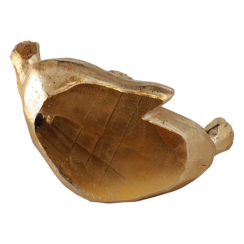 Resin Meditating Lion Figurine Animal Decor - 7"