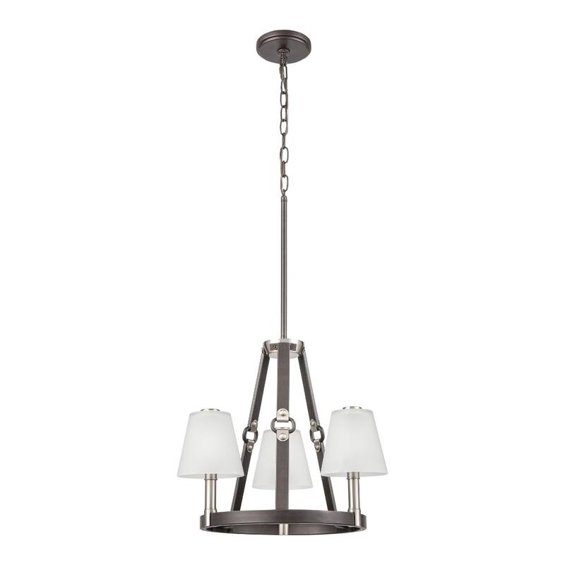 Armstrong Grove 18-inch Wide 3-Light Chandelier in Espresso