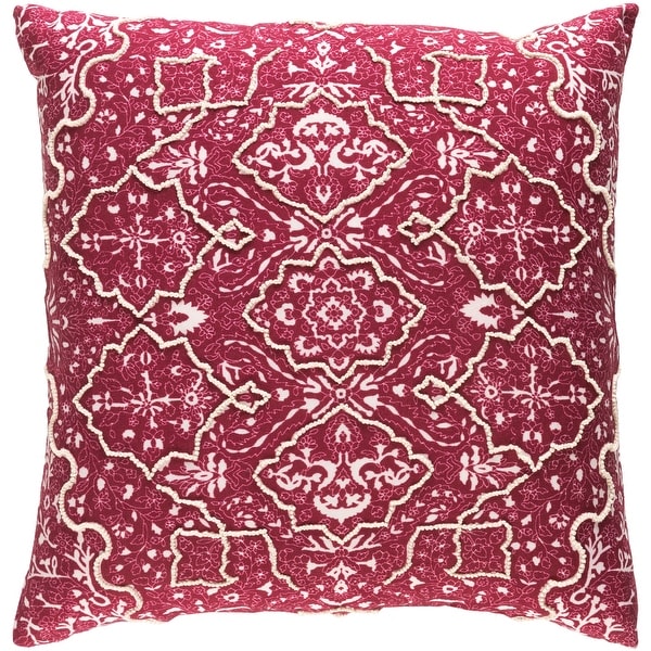 Decorative Saintes Maroon 18-inch Throw Pillow Cover. Opens flyout.