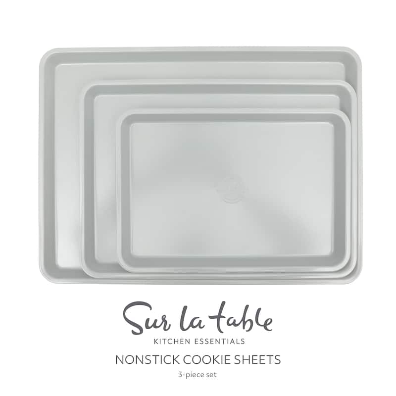 Sur La Table Kitchen Essentials Bake Sale 3-Piece Cookie Sheet Set - Nonstick Carbon Steel