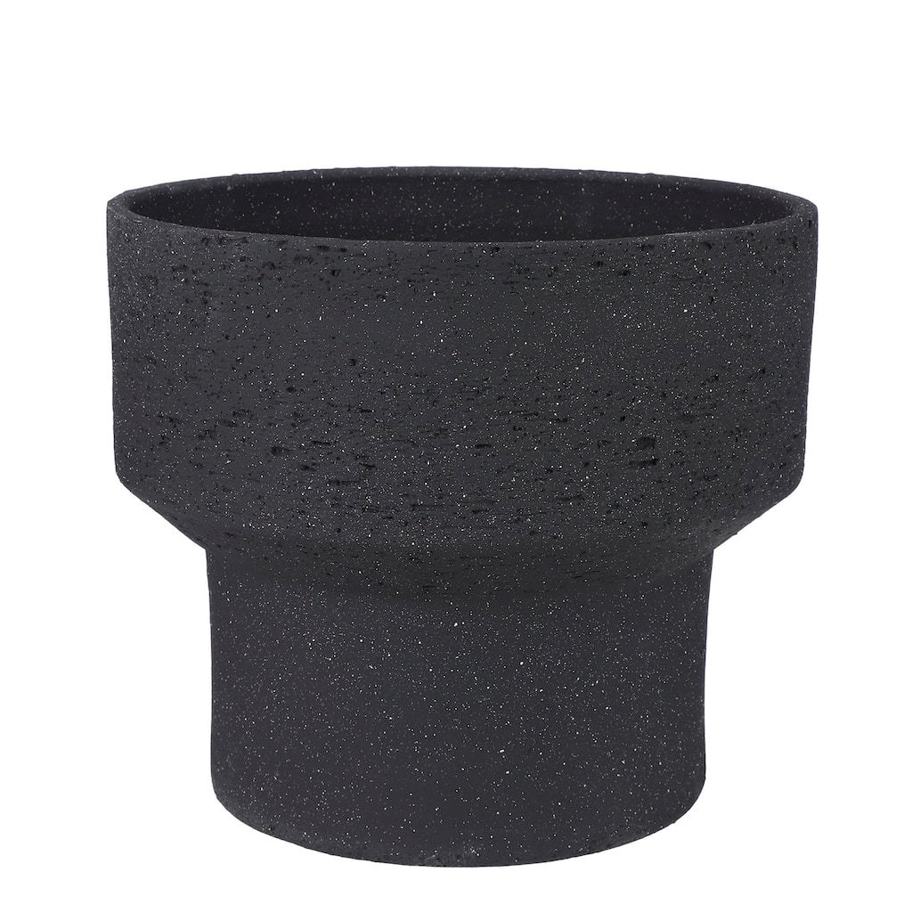 Lg. Pietra Pot Round Anthracite- A - ST