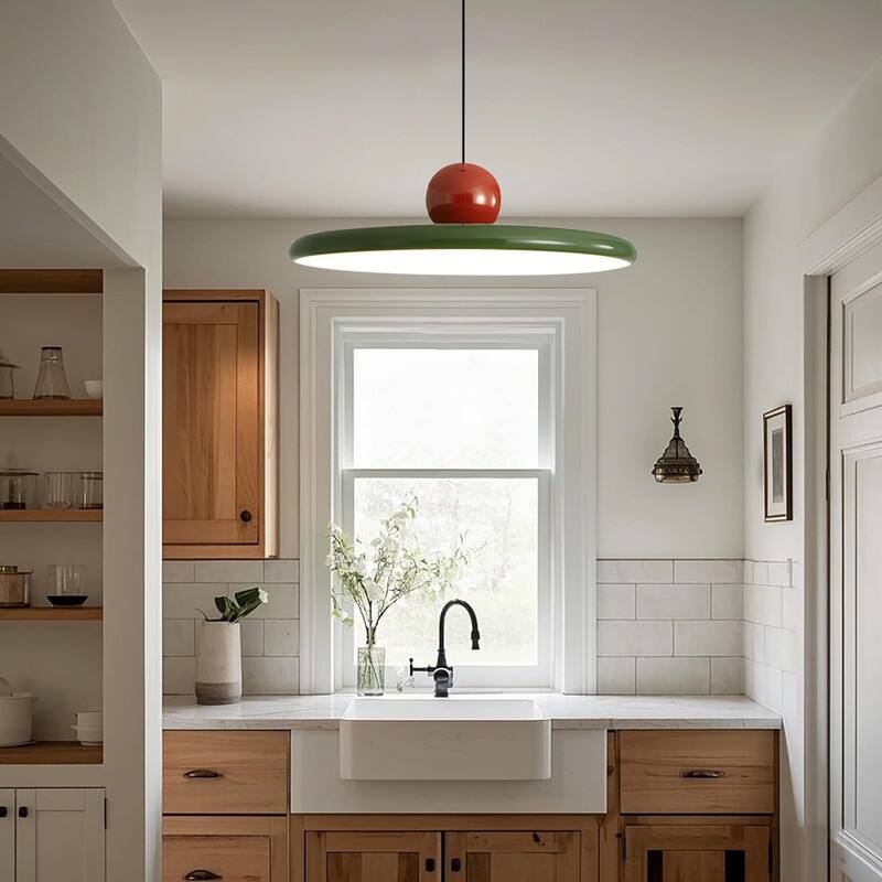 Led hangable light green kitchen lighting metal pendant lighting