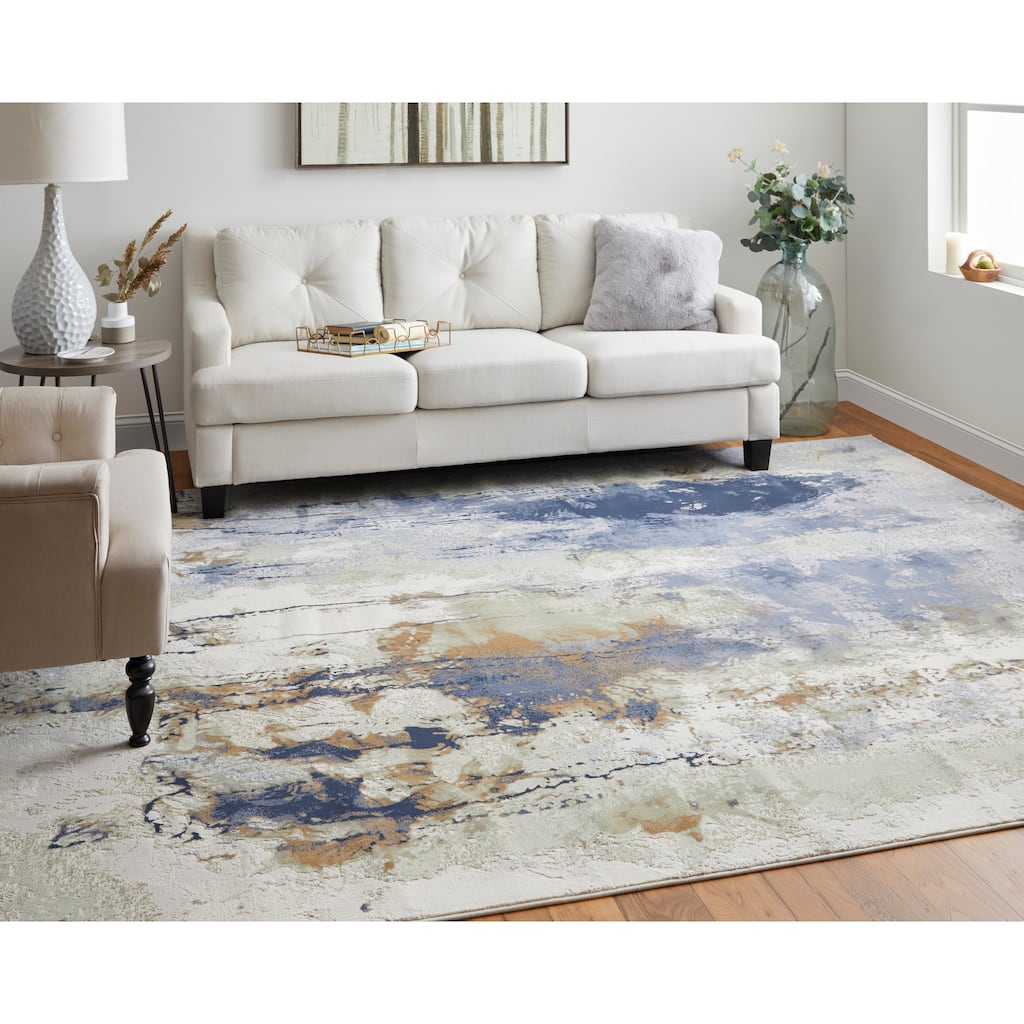 Grand Bazaar Takara Machine Made Abstract Modern Area Rug