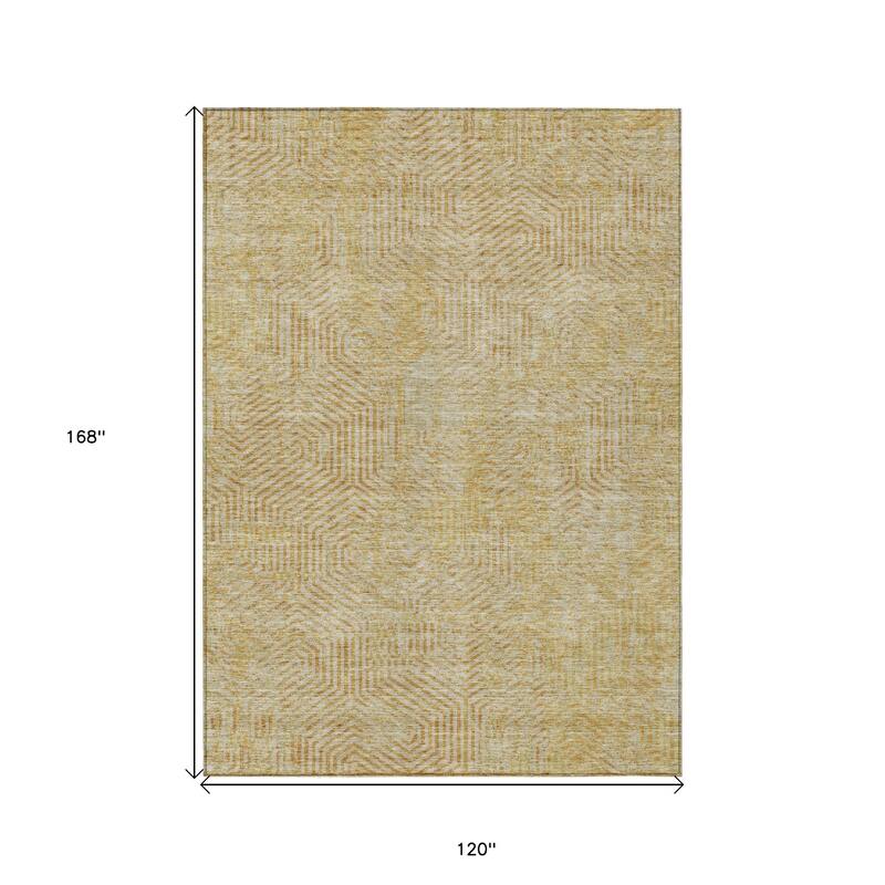 HomeRoots Geometric Transitional Rectangle Outdoor Rug