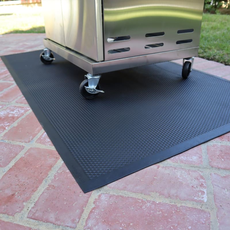 Rubber-Cal Rubber "BBQ Under Grill Mat" - 5mm x 56" x 32" - 32in x 56in