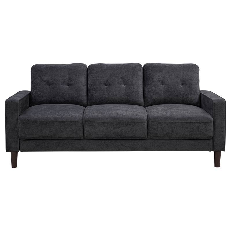 Bowen II Fabric Upholstered Track Arm Sofa Set