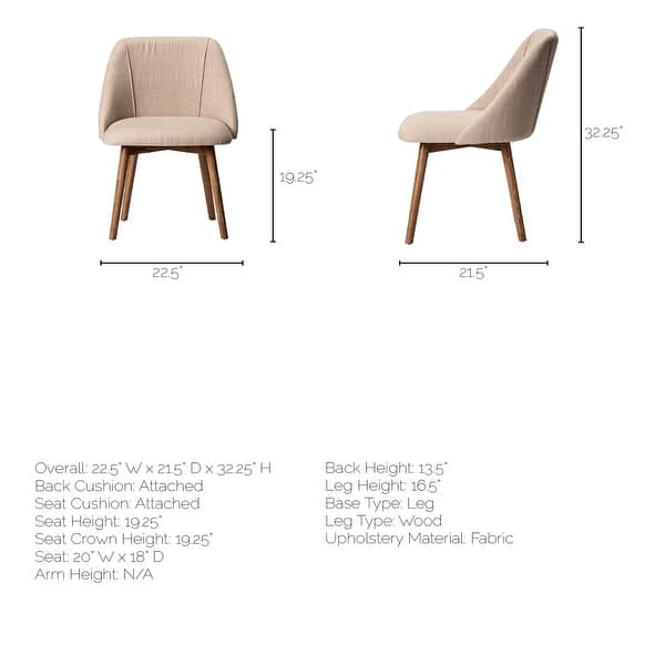 Cream Fabric Wrap With Medium Brown Wooden Frame Dining Chair Cream Fabric Wrap With Medium Brown Wooden Frame Dining Chair