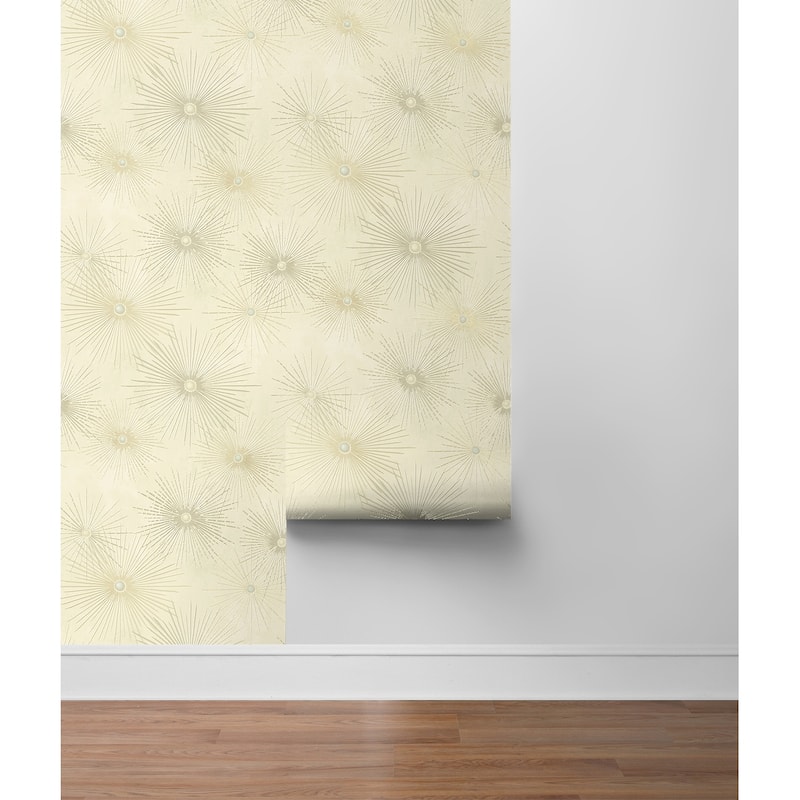 NextWall Starburst Geo Peel and Stick Wallpaper