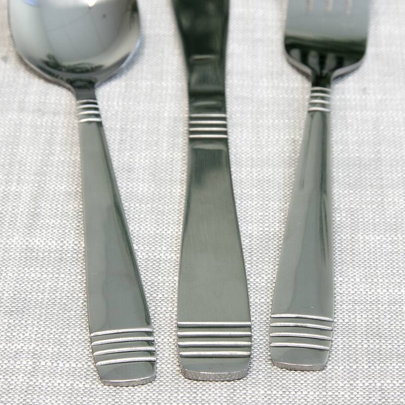 Palmdale Plus 55 Piece Stainless Steel Service For 8 Silverware Set