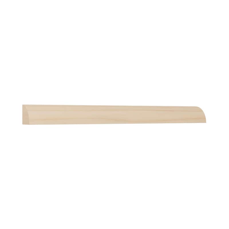 WM106: 11/16-in D x 11/16-in W x 96-in L Americraft Solid Hardwood Stain Grade Quarter Round
