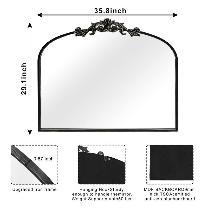 Traditional Baroque Ornate Wall Mirror