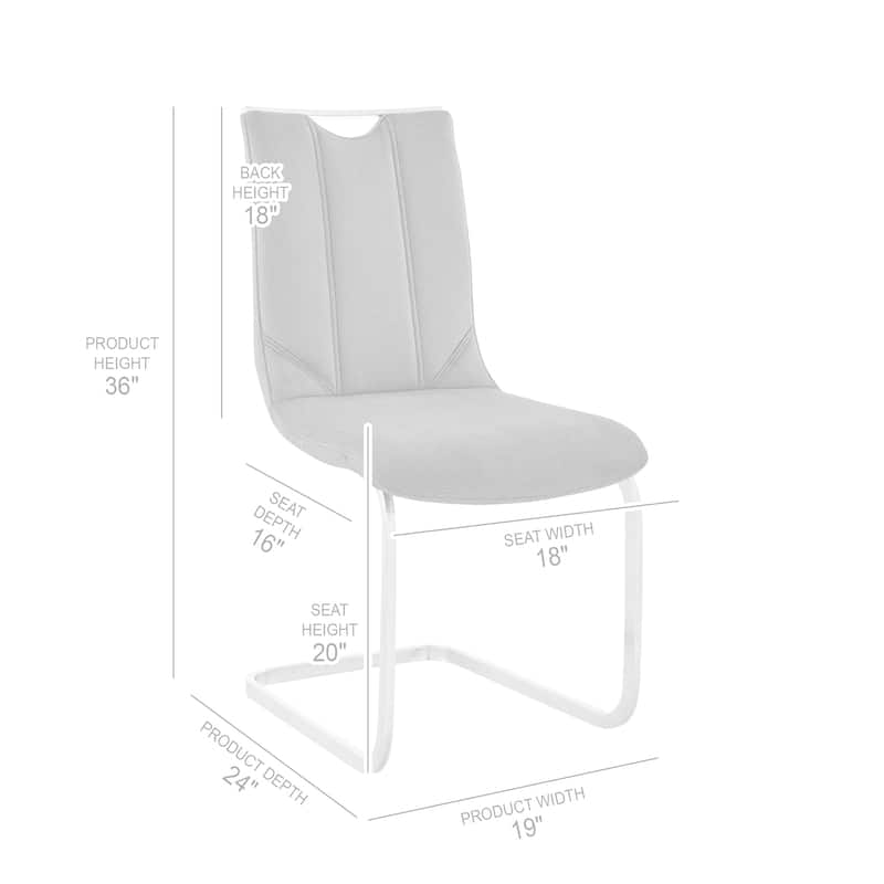 Pacific Gray Upholstered Dining Side Chairs - Set of 2