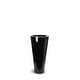 preview thumbnail 7 of 6, Lux Moderna Fiberglass Pot Cone Black 28"H