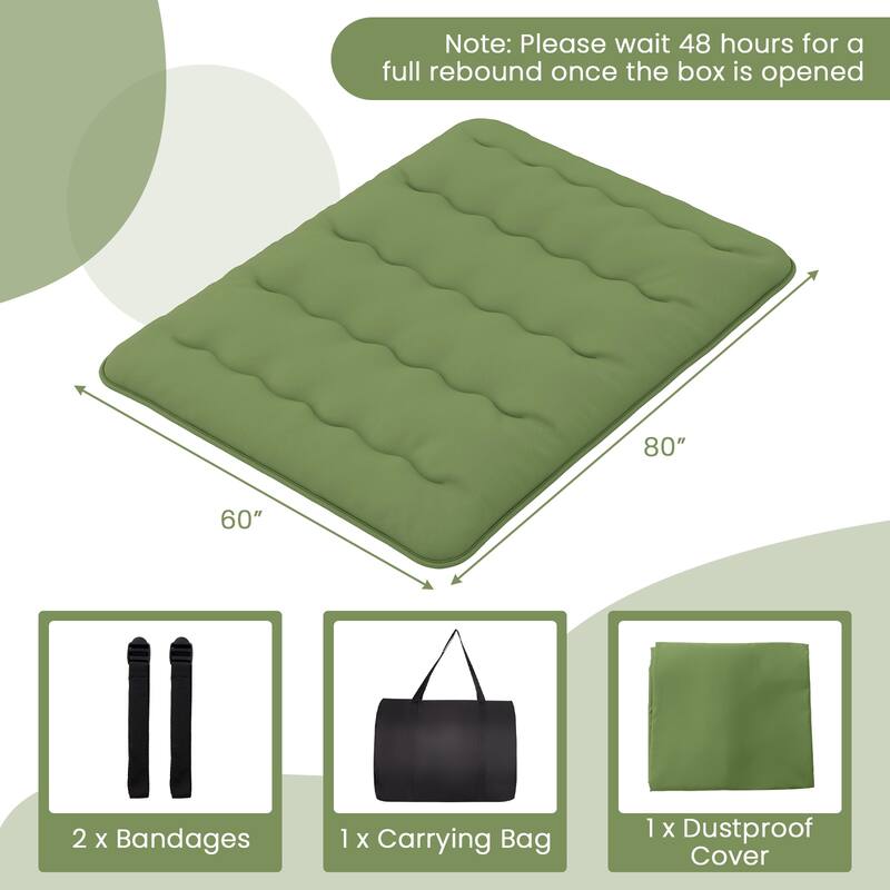 Foldable Floor Mattress for Sleeping with Storage Bag