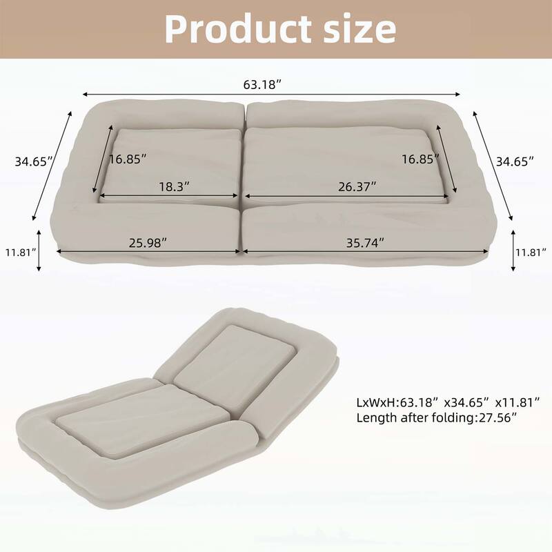 Folding Sofa Chair with 5 Adjustable Positions,Floor Lounge for Gaming,Meditation,and Relaxation