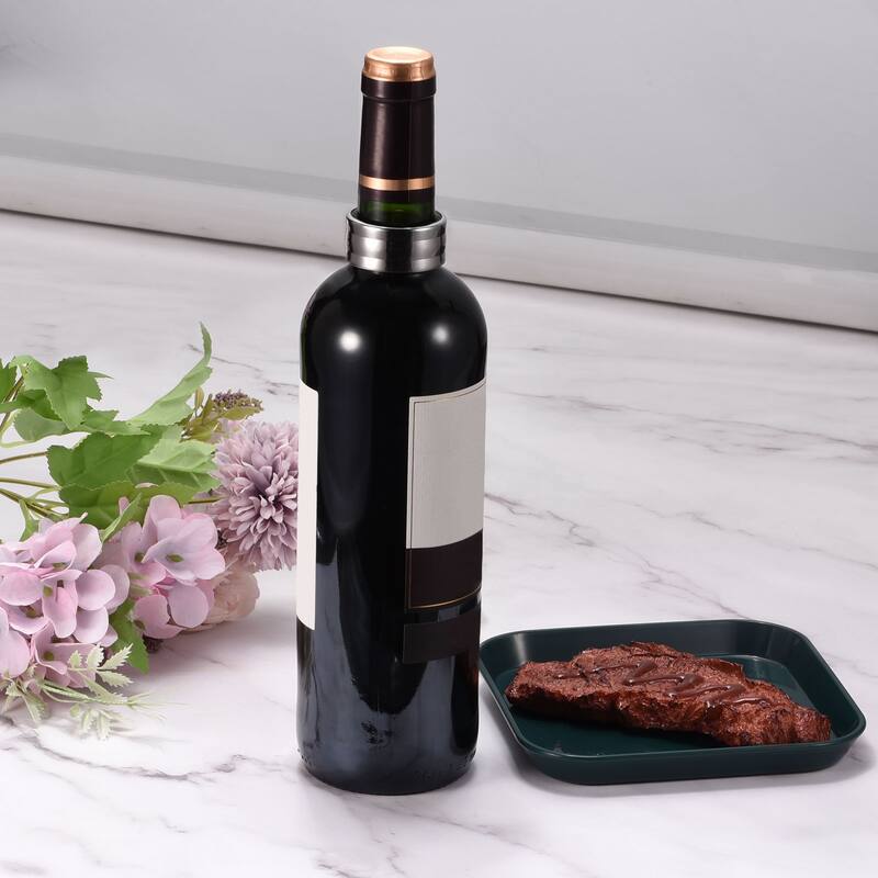 Wine Bottle Collars, Stainless Steel for Bar and Home