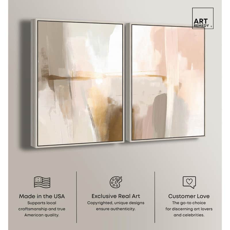 Meditative Hues I Canvas Set of 2 by Art Remedy