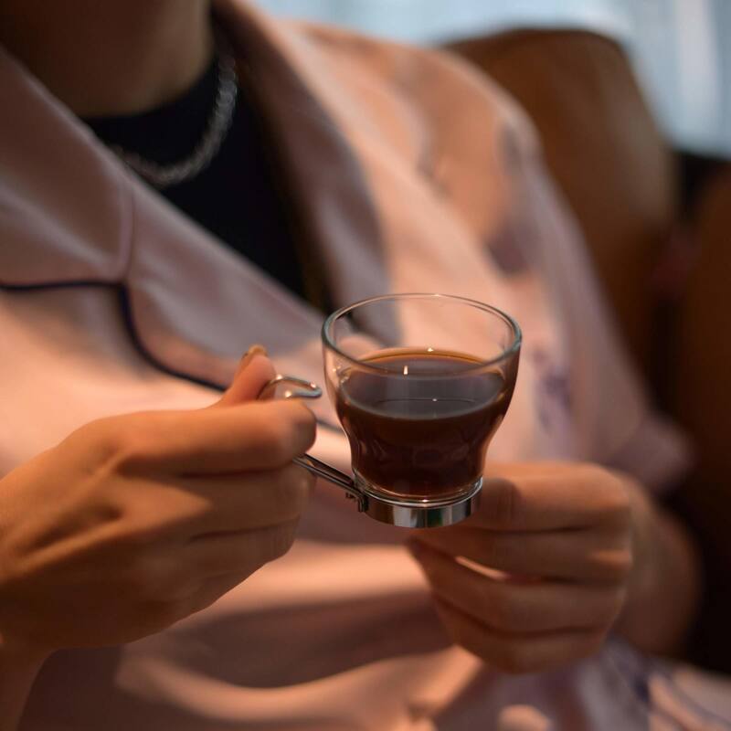 Bormioli Rocco Verdi Set of 4 Espresso Cups With Handle