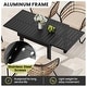 preview thumbnail 22 of 50, 5/7/11-Piece Set Outdoor Aluminum Extendable Patio Dining Set Rectangle Table with Rattan Chairs