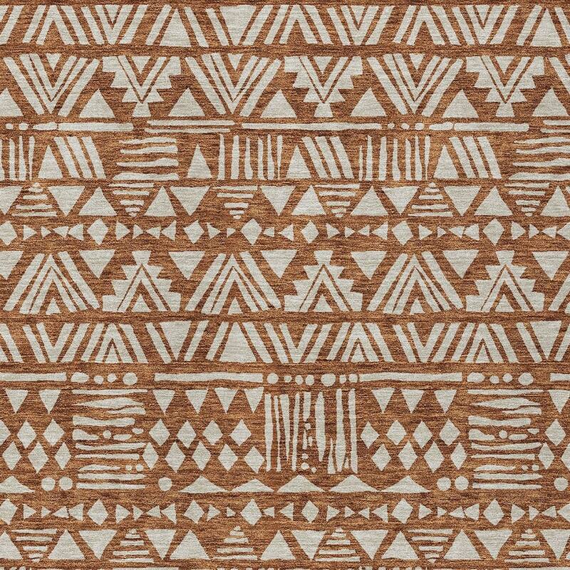 HomeRoots Southwestern Transitional Rectangle Outdoor Rug