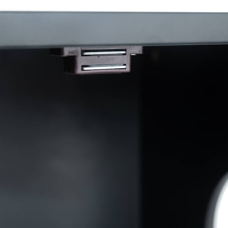 Anmytek Cat Litter Box Furniture with Hidden Plug, 3 Doors,Indoor Cat Washroom Storage Bench Side Table Cat House