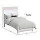 preview thumbnail 2 of 0, Rowan Modern Wood Complete Twin Bed, Ash Linen White