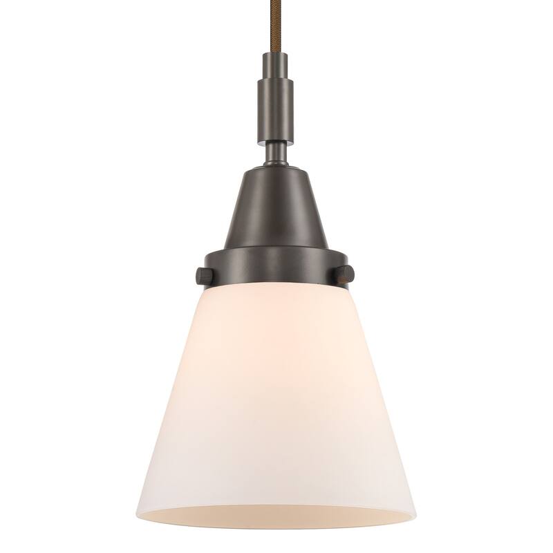 Innovations Lighting 447-1P-G61 Cone 6" Wide Mini Pendant with Matte - Oil Rubbed Bronze