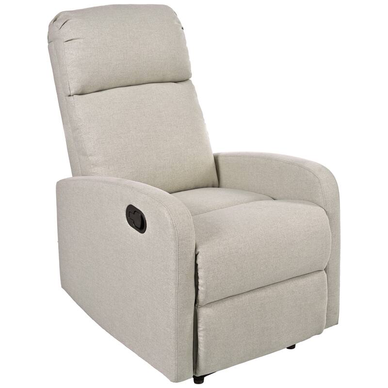 Manual Upholstered Recliner Chair, Modern Recliner Adjustable Single Sofa Chair, High Back Lounge Chairs for Living Room