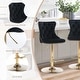 preview thumbnail 77 of 125, Velvet Upholstered Nailheads Tufted Swivel Bar Stools (Set of 6)