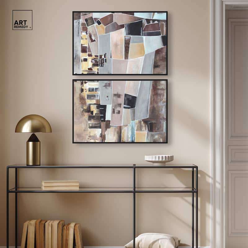 Wall Fragments Canvas Set of 2 by Art Remedy
