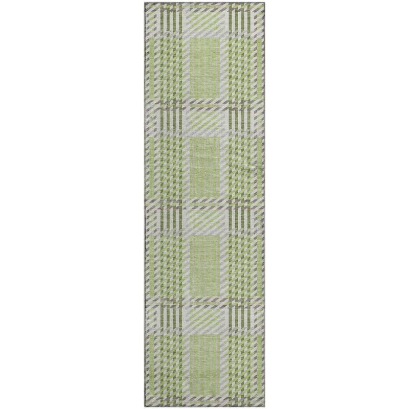 Premium Washable Super Soft Modern Plaid Mayfield Rug