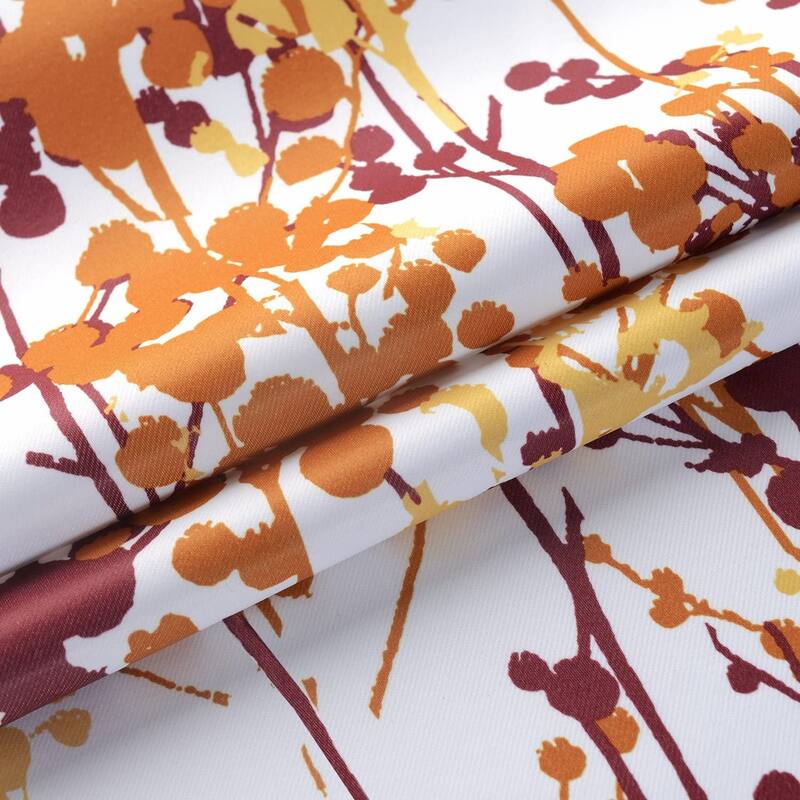 DriftAway Leah Abstract Floral Blossom Ink Painting Thermal Insulated Window Curtain Valance