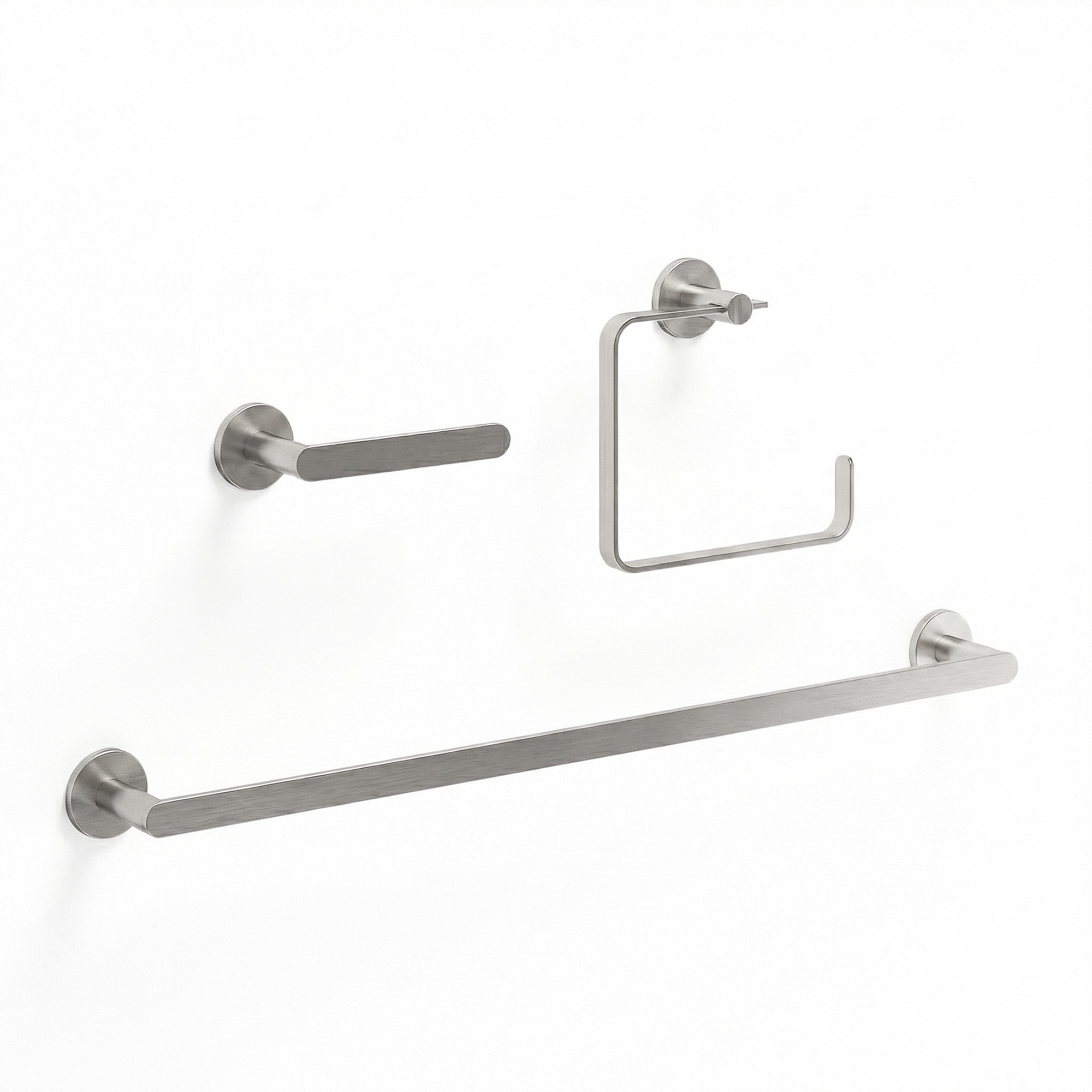 VIGO Arden 3-Piece Bathroom Hardware Accessory Set with 24 in. Towel Bar, Toilet Paper Holder, Hand Towel Holder
