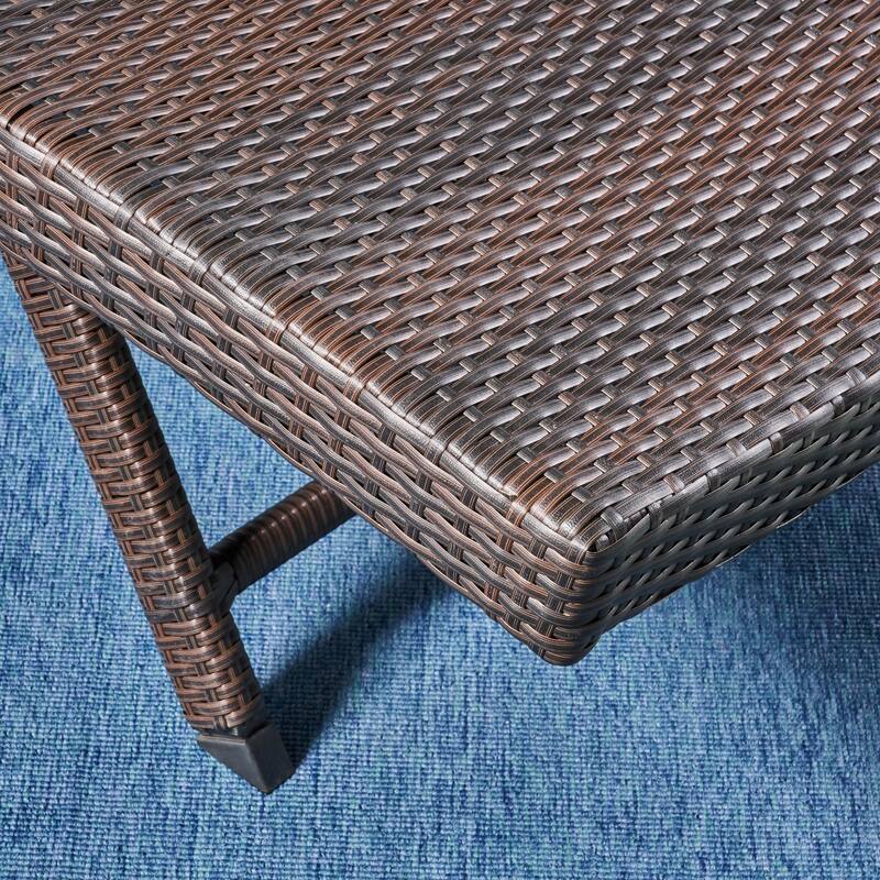 Kauai Outdoor Wicker Chaise Lounge (Set of 2) by Christopher Knight Home - N/A