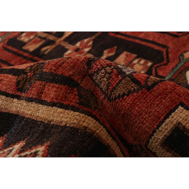 ECARPETGALLERY Hand-knotted Melis Vintage Red Wool Rug - 4'4 x 6'6