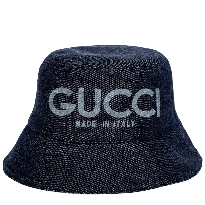 Gucci Lasered Demin Bucket Hat - Adult XXL (7 3/4 - 8)