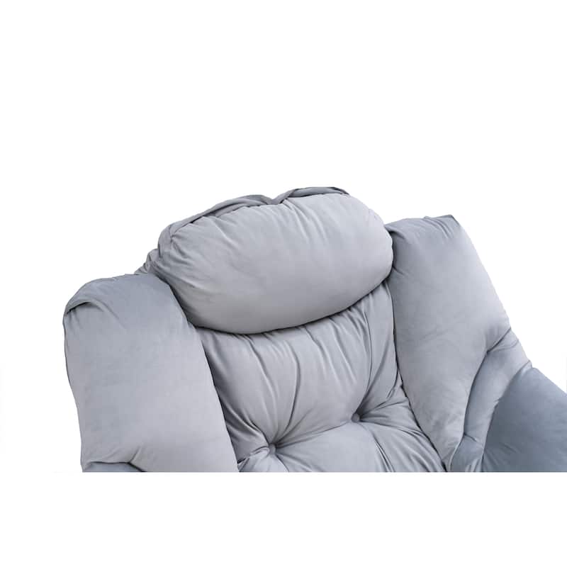 Modern Lazy Chair Accent Lounge Chair - Light Gray