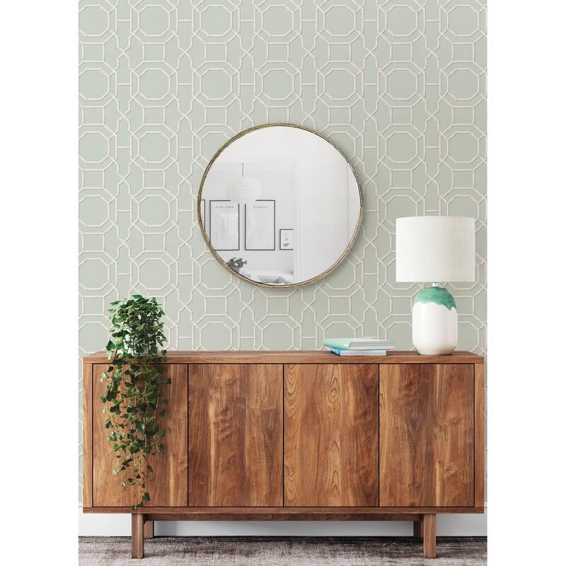 NuWallpaper Seafoam Sanya Peel & Stick Vinyl Wallpaper - 216in x 20.5in x 0.025in