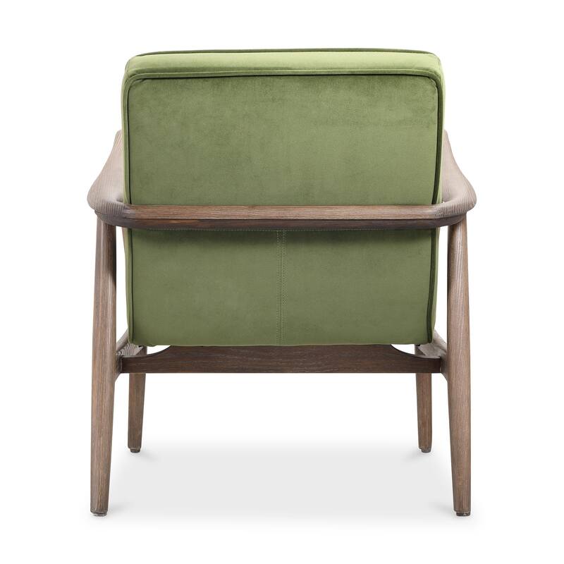 NADAAL STUDIOS Yarden, Accent Chair Upholstery with Wood Frame, Dark Ivy Velvet