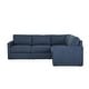 preview thumbnail 22 of 25, Flexsteel Fabric 4-Seat Modular Sectional in Light Tan