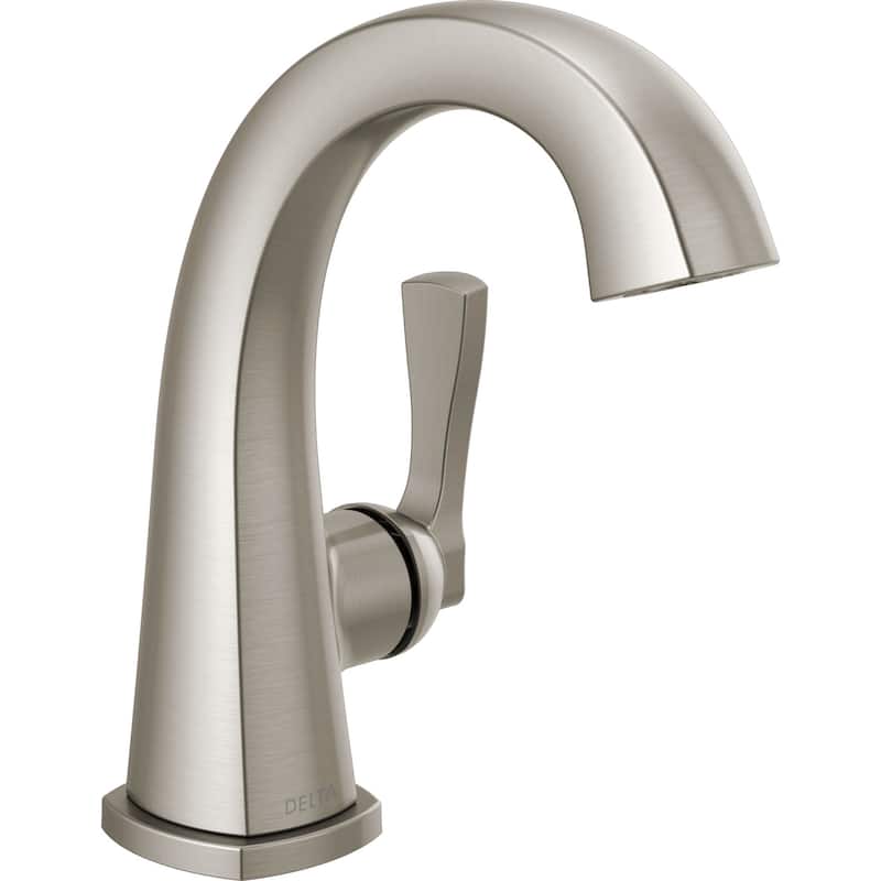 Delta 577-MPU-DST Stryke 1.2 GPM Single Hole Bathroom Faucet with Push - Lumicoat Stainless