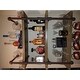 Danya B. Three Tier Faux Wood Industrial Pipe Wall Shelf