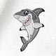 preview thumbnail 5 of 17, Sweet Kids 100% Polyester SUPER PLUSH Double Brushed Hooded Bathrobe - SHARK
