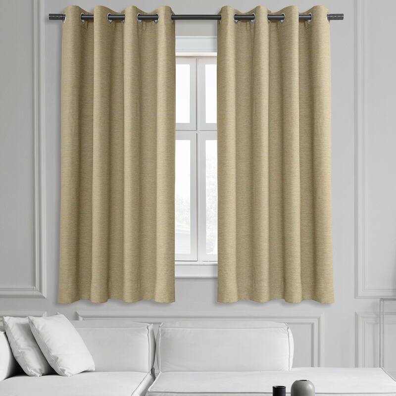 Exclusive Fabrics Bellino 63 In Grommet Room Darkening Curtain Panel (1 Panel) - 50 x 63