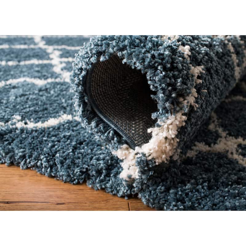 SAFAVIEH Hudson Shag Jeryl Glam Trellis 2-inch Area Rug