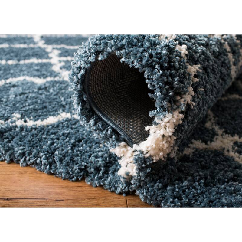 SAFAVIEH Hudson Shag Vitchka Glam Trellis 2-inch Area Rug